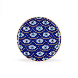 Mouftah El Chark Royal Blue Multi Eye Plates Medium - Set of 4
