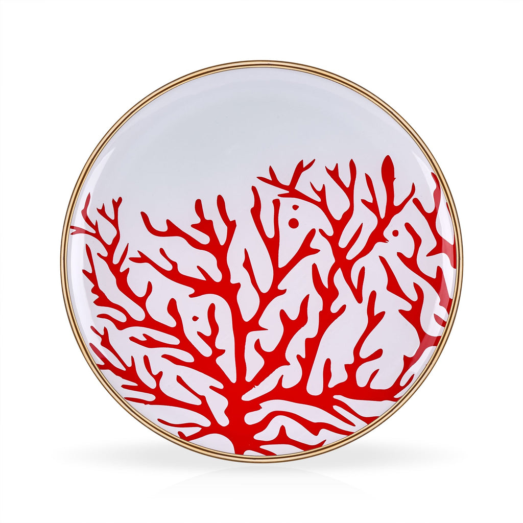Mouftah El Chark Red Tree of Life Large Plate