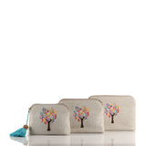 Beige Tree of Life Pouch